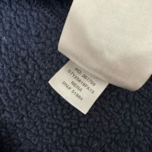 PATAGONIA Womens Better Sweater 1/4-Zip Pullover in Navy Company Logo - Picture 8 of 9